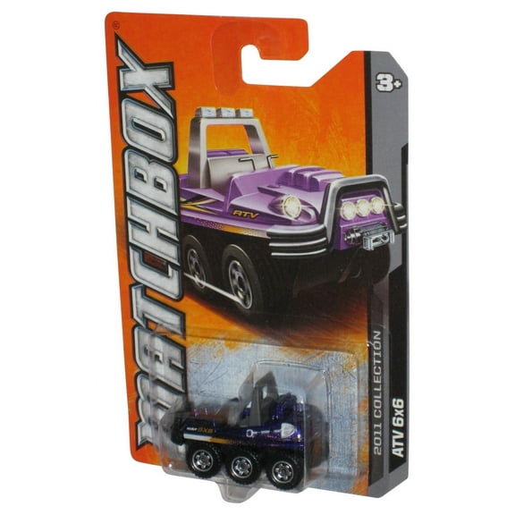 Matchbox ATV 6x6 2011 Collection Purple Die-Cast Toy Car