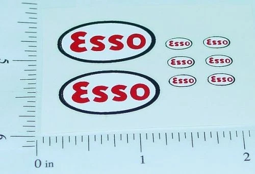 Matchbox Accessory Pack #A-1A Esso Sticker Set Mb-A1A