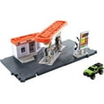 Matchbox Action Drivers Fuel Station Playset with 164 Scale Toy Car & Moving Features