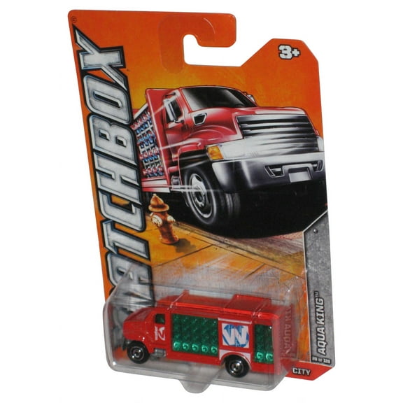 Matchbox Aqua King City Red & Green (2011) Mattel Die-Cast Toy #20/120
