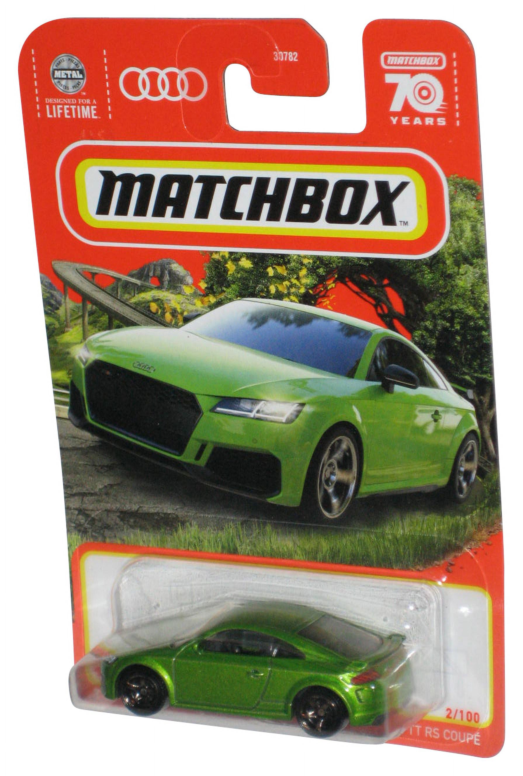 Voiture Miniature Matchbox Audi TT RS Coupé Vert - Échelle 1:64, Modèle 2023 Neuf