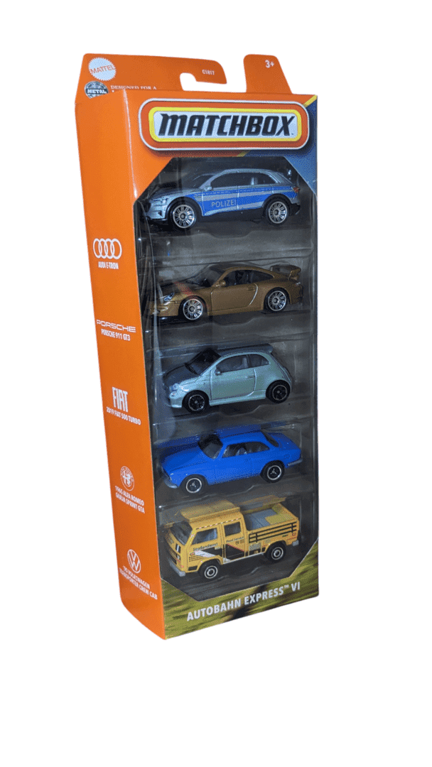 Matchbox Autobahn Express V 5-Pack Porsche VW w/ CARGO IN BED