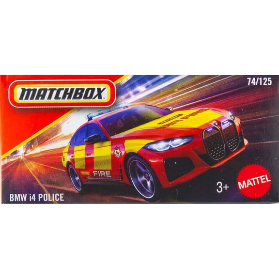 Matchbox BMW i4 Police Diecast Car
