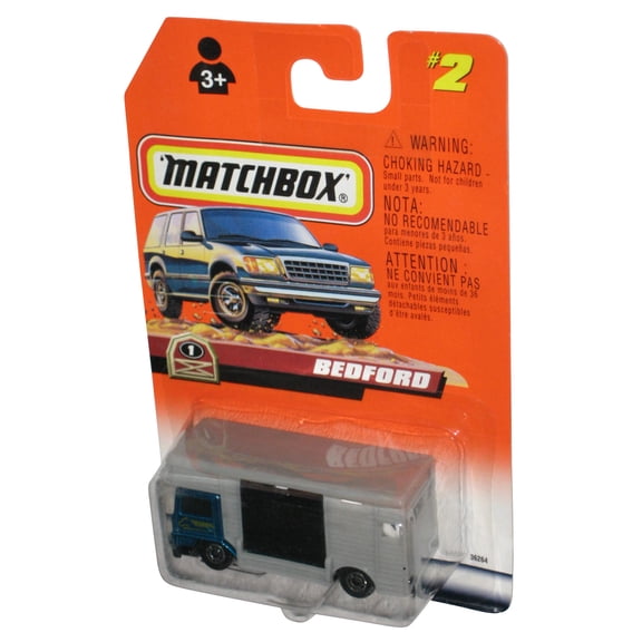 Matchbox Bedford (1998) Mattel Gray Blue & Black Toy #2