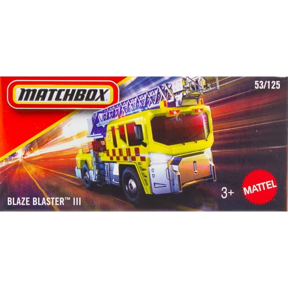 Matchbox Blaze Blaster III Diecast Car [Yellow, Boxed]