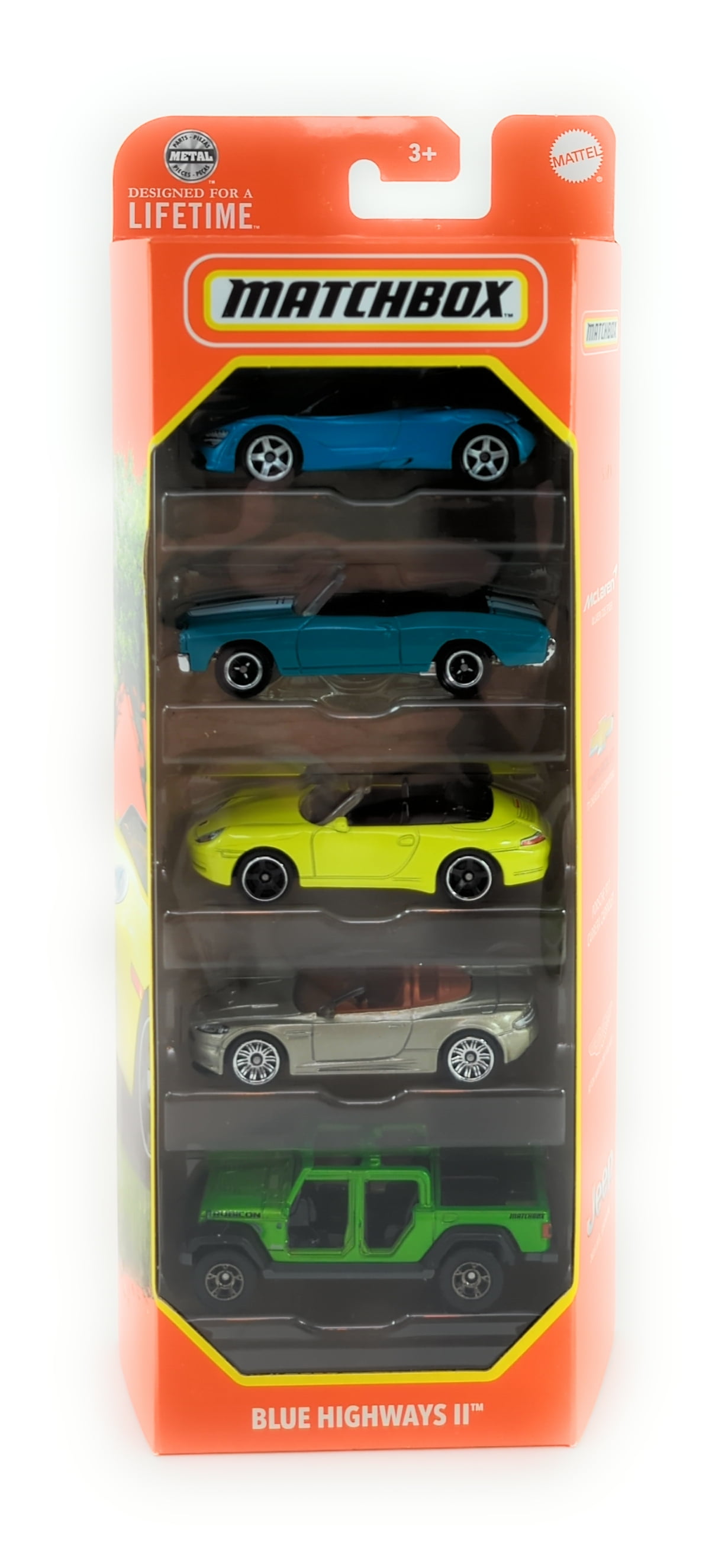 Matchbox Blue Highways II 5 Car Pack 1:64 Scale Die Cast Vehicles