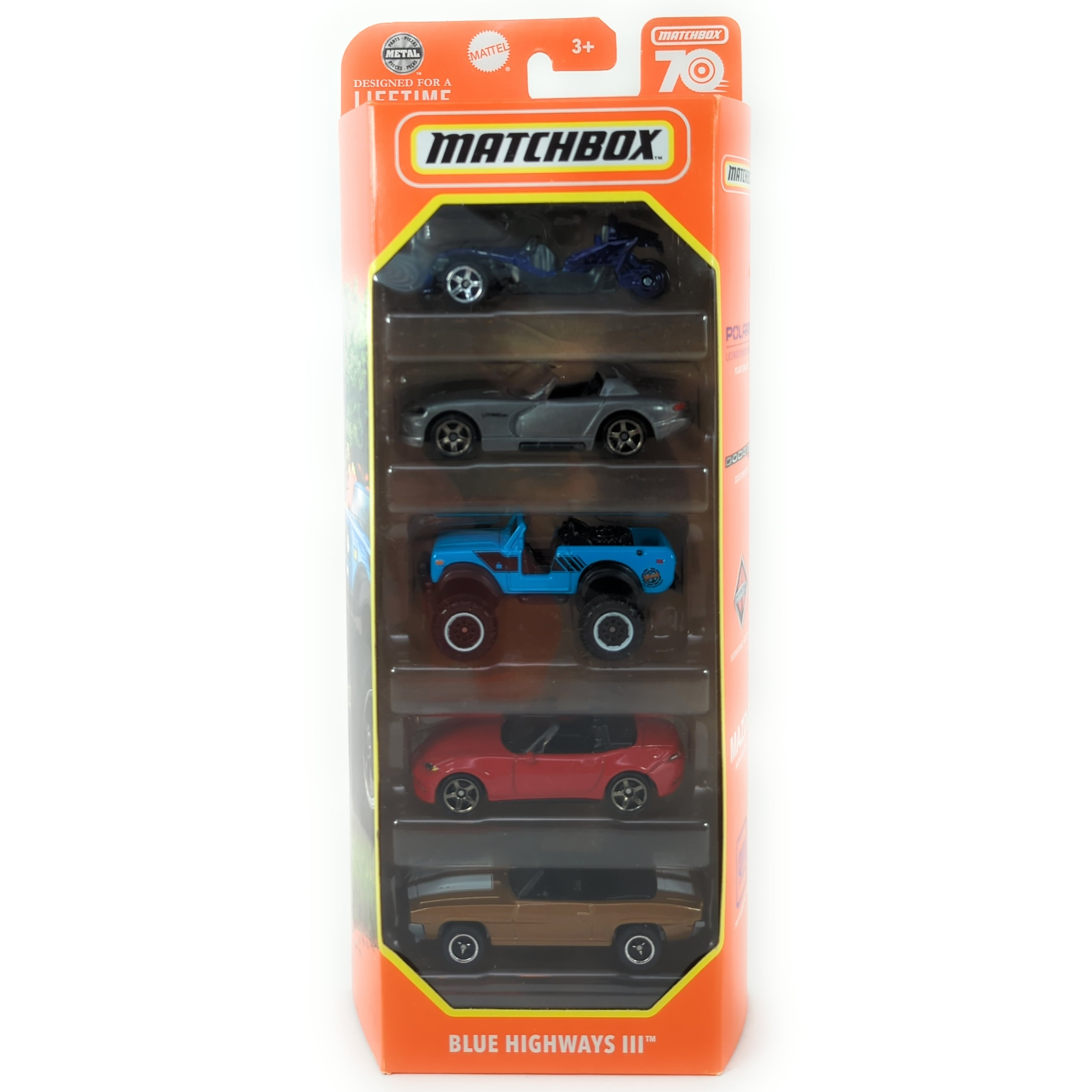 「新商品」に関するプレスリリース Car 5 III Highways Blue Matchbox Pack Cast Die Scale 1:64 アクション・スポーツトイ