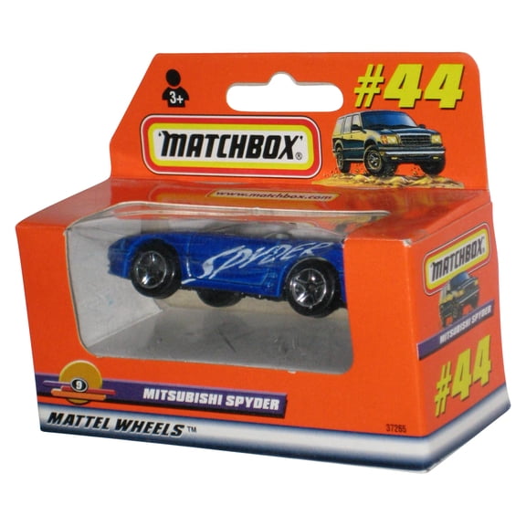 Matchbox Blue Mitsubishi Spyder (1998) Window Box Toy Car #44