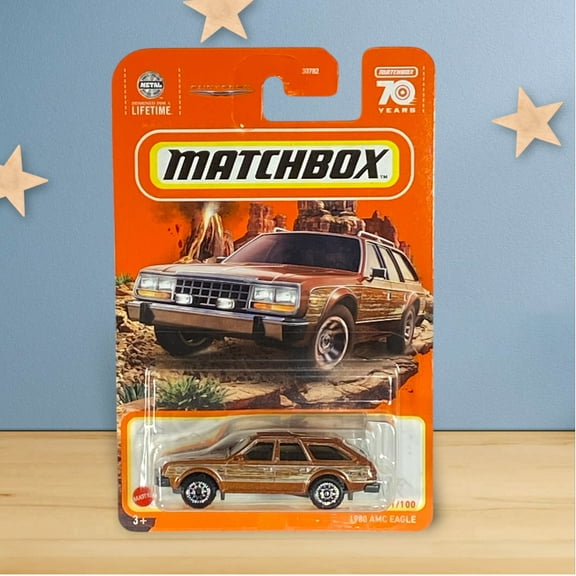 Matchbox Brown Wood Panel (2022) 1980 AMC Eagle Toy Car 11/100