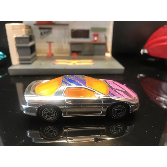 Matchbox Camaro Z-28 Silver Chrome With Wild Tampo Variation - Nice Condition