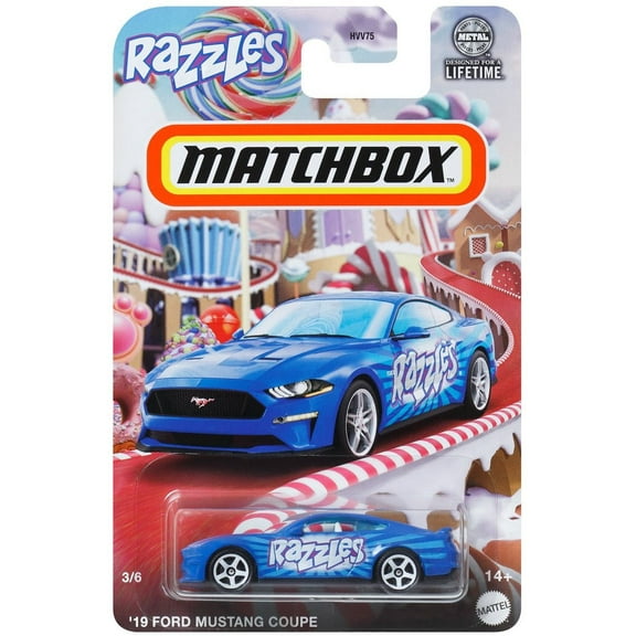 Matchbox '19 Ford Mustang Coupe - Razzles - Matchbox Candy Series 3/6