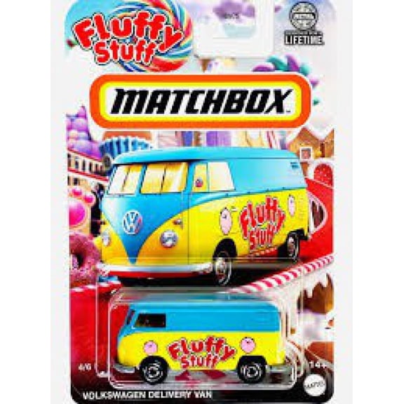 Matchbox Candy Volkswagen Delivery Van Diecast Car (Fluffy Stuff)