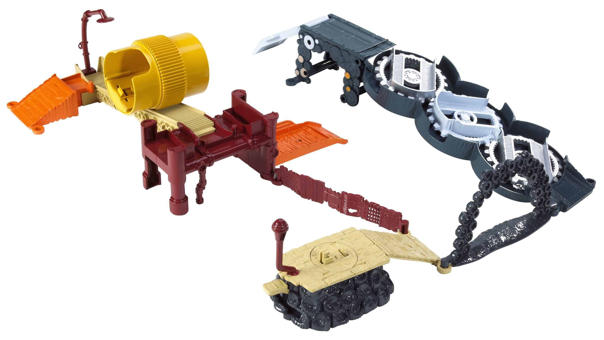 Matchbox Scrap Yard Adventure Playset, Customizable Course, Moving Gear ...