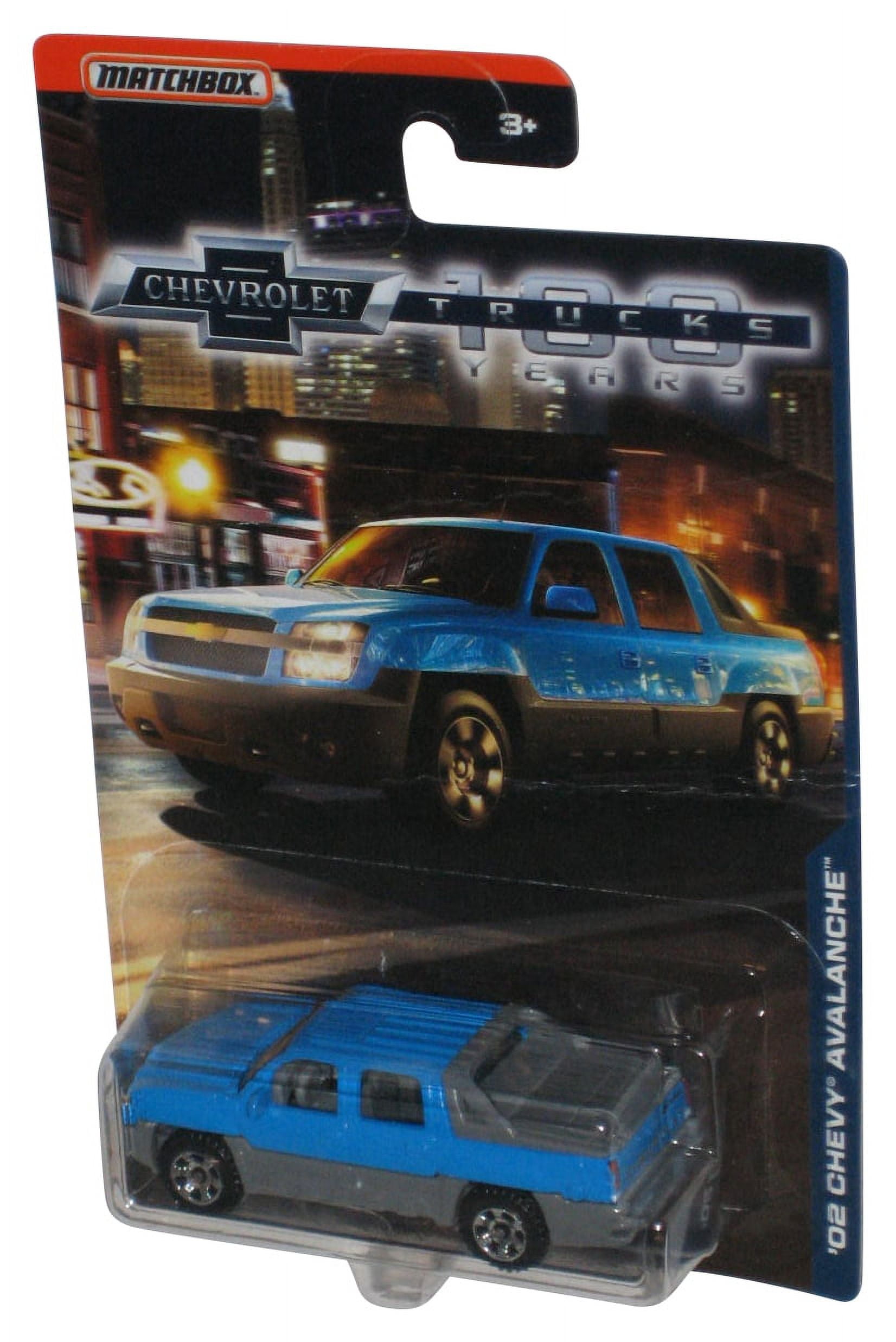 Matchbox Chevrolet 100 Years Trucks Blue & Gray '02 Chevy Avalanche Toy Truck (Small Dent
