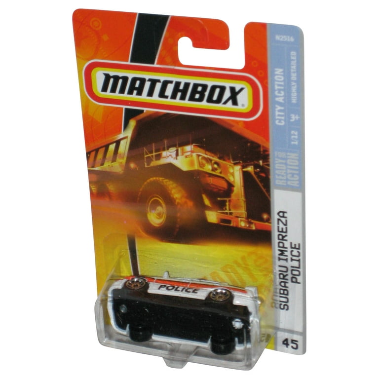 Matchbox City Action 1/12 (2007) White Subaru Impreza Police Toy
