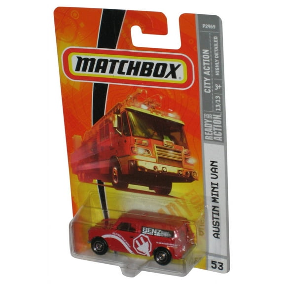 Matchbox City Action 13/13 (2008) Red Austin Mini Van Toy #53
