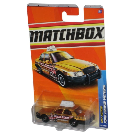 Matchbox City Action (2009) Gold Rush '06 Ford Crown Victoria Toy Car 68/100