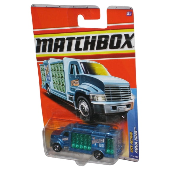 Matchbox City Action Aqua King Blue (2010) Die-Cast Toy Truck 71/100