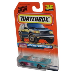 Matchbox Classic Decades (1997) Blue '57 Chevy Convertible Toy Car #36/75