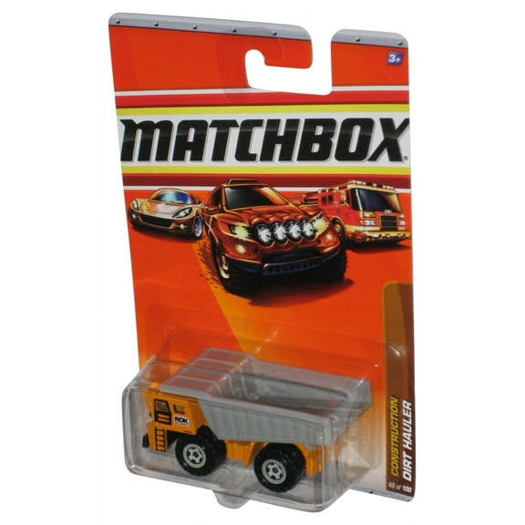 Matchbox Construction (2009) Orange & Gray Dirt Hauler Toy 49/100