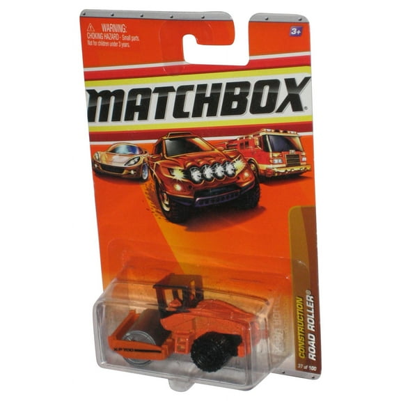 Matchbox Construction (2009) Orange Road Roller Toy Vehicle 37/100