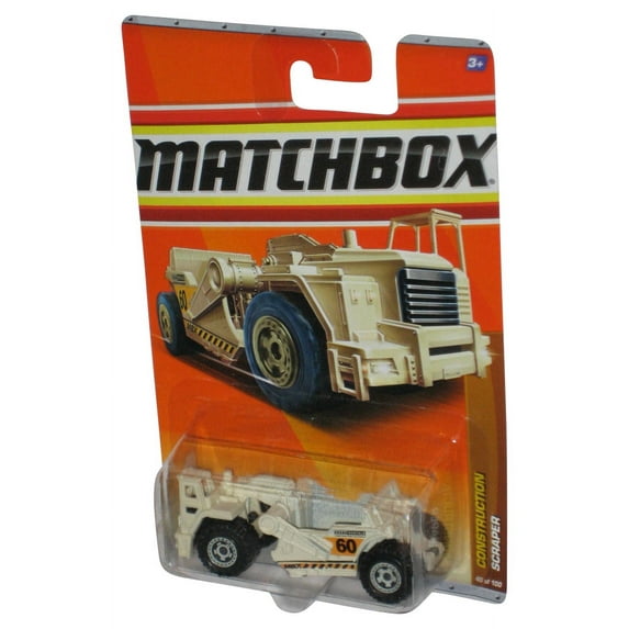 Matchbox Construction (2010) White Scraper Die-Cast Toy 40/100