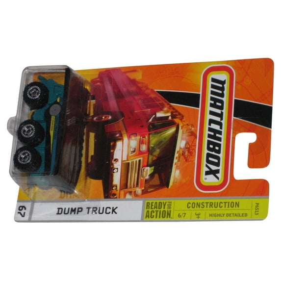 Matchbox Construction 6/7 (2008) Green & Black Dump Truck Toy #67