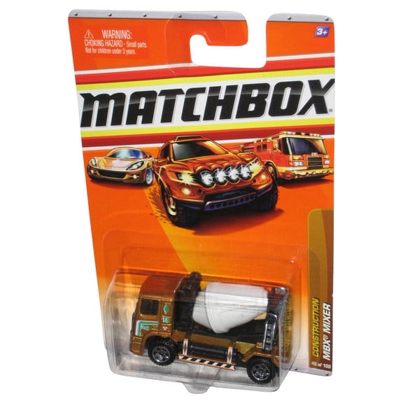 Matchbox Construction MBX Mixer (2009) Gold & Black Toy #46/100