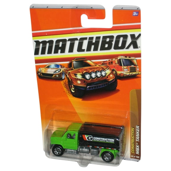 Matchbox Construction MBX Tanker (2009) Green & Black Toy Truck 48/100