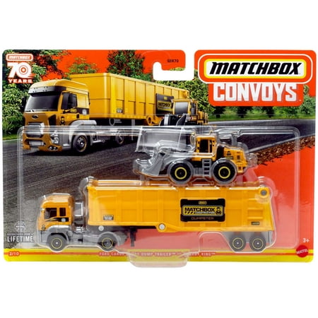 Matchbox Convoys Ford Cargo & MBX Dump Trailer Quarry King Diecast Vehicle