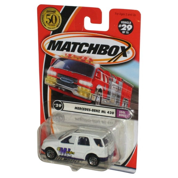 Matchbox Cool Rides (2001) White Mercedes Benz ML 430 Toy Car #29/75