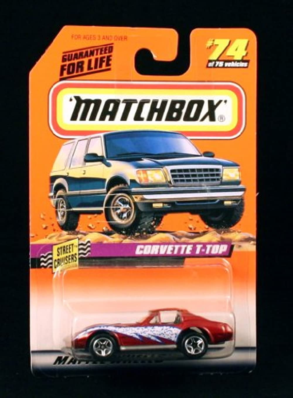 Matchbox Corvette T TOP RED Street Cruisers Series 10 1998 Basic Die ...