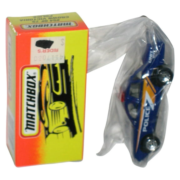 Matchbox Crown Victoria Police (1996) Mattel Blue Box Toy Car