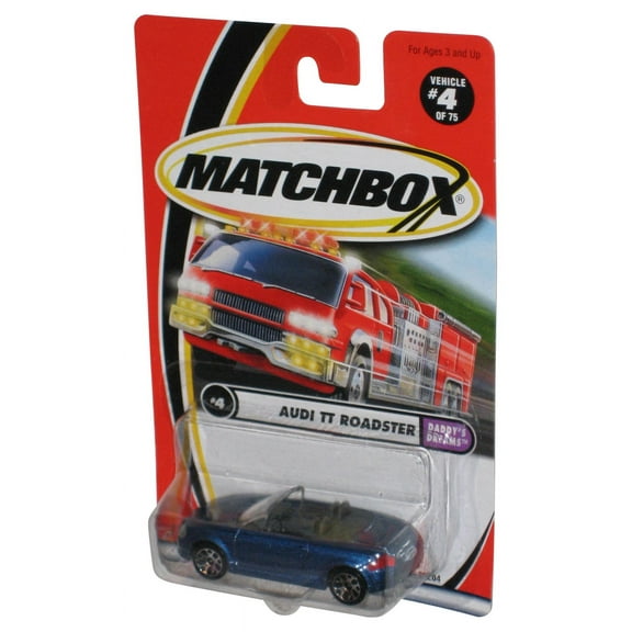 Matchbox Daddy's Dreams (2000) Blue Audi TT Roadster Toy Car #4/75