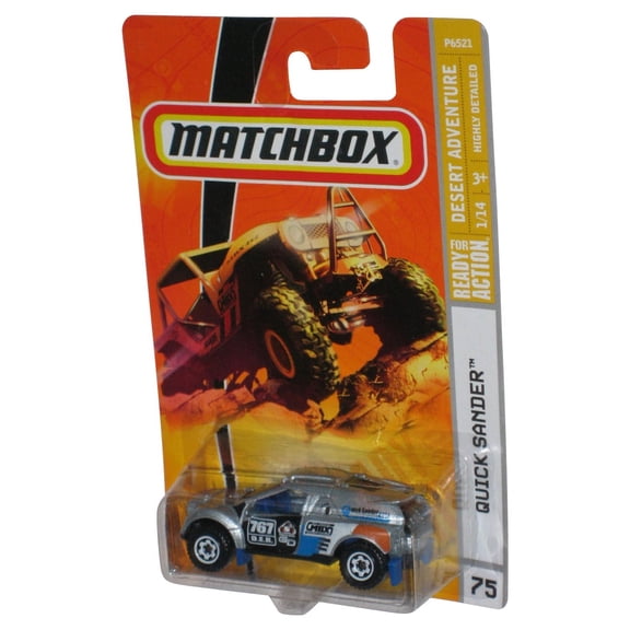 Matchbox Desert Adventure 1/14 (2008) Silver Quick Sander Toy Car #75