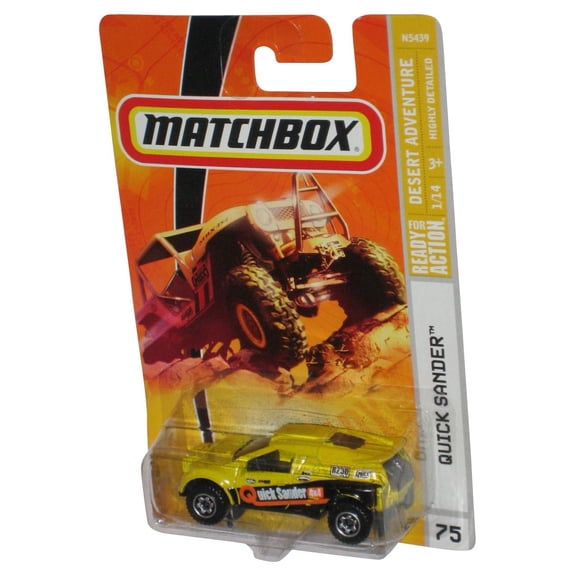 Matchbox Desert Adventure 1/14 (2008) Yellow Quick Sander Toy Car #75