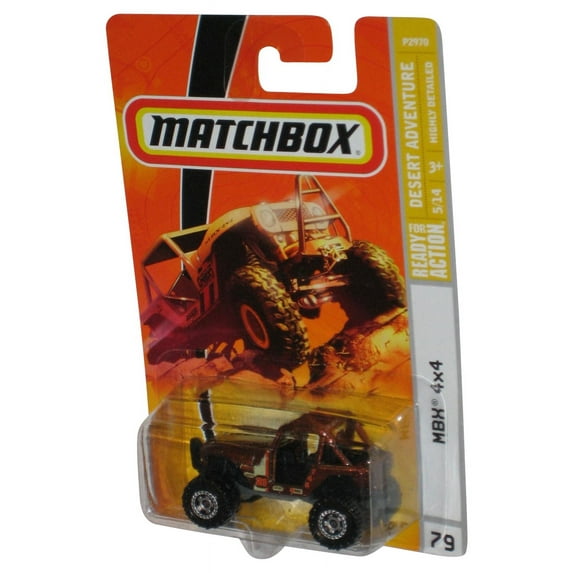 Matchbox Desert Adventure (2008) Brown MBX 4x4 Toy Car Vehicle #79