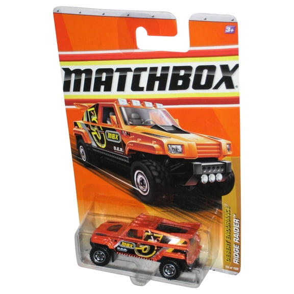 Matchbox Desert Endurance (2010) Metallic Orange Ridge Raider Toy Car 94/100