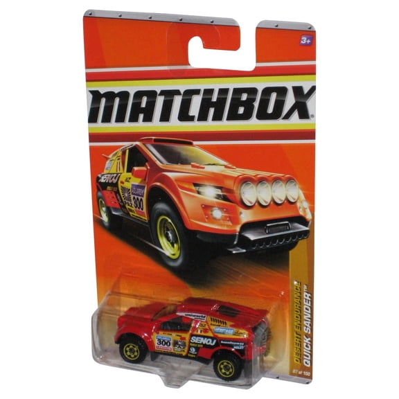 Matchbox Desert Endurance (2010) Red Quick Sander Toy Truck 87/100