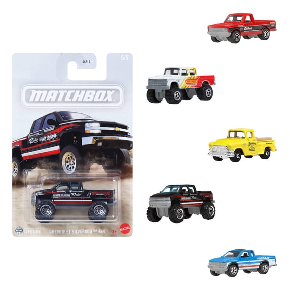 Matchbox Die-Cast 1:64 Scale Toy Car or Truck, Themed Sports, Race, Rescue (1 Vehicle; Styles Vary)