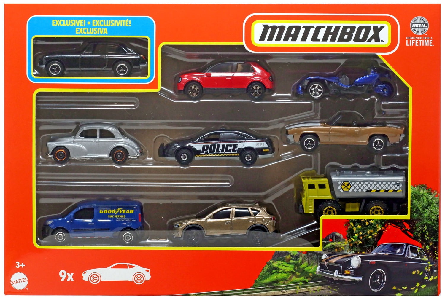 Matchbox Diecast Car 9-Pack (1971 MGB Coupe) - Walmart.com