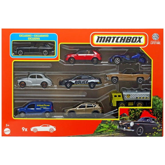 Matchbox Diecast Car 9-Pack (1971 MGB Coupe)