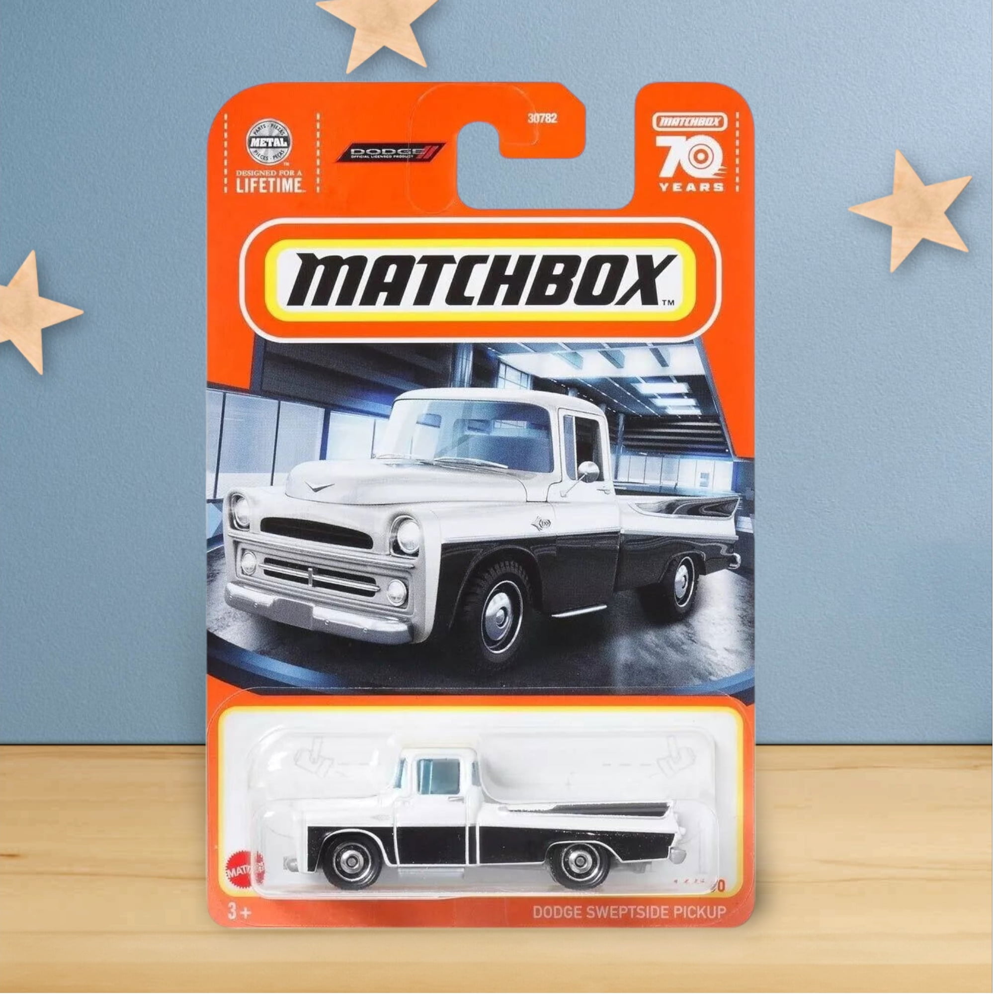 Matchbox Dodge Sweptside Pickup Toy – Die-Cast With Flashing Light