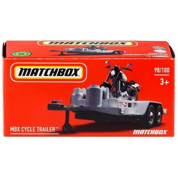 Matchbox Drive Your Adventure MBX Cycle Trailer Diecast Car