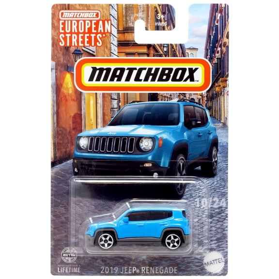Matchbox European Streets 2019 Jeep Renegade Diecast Car