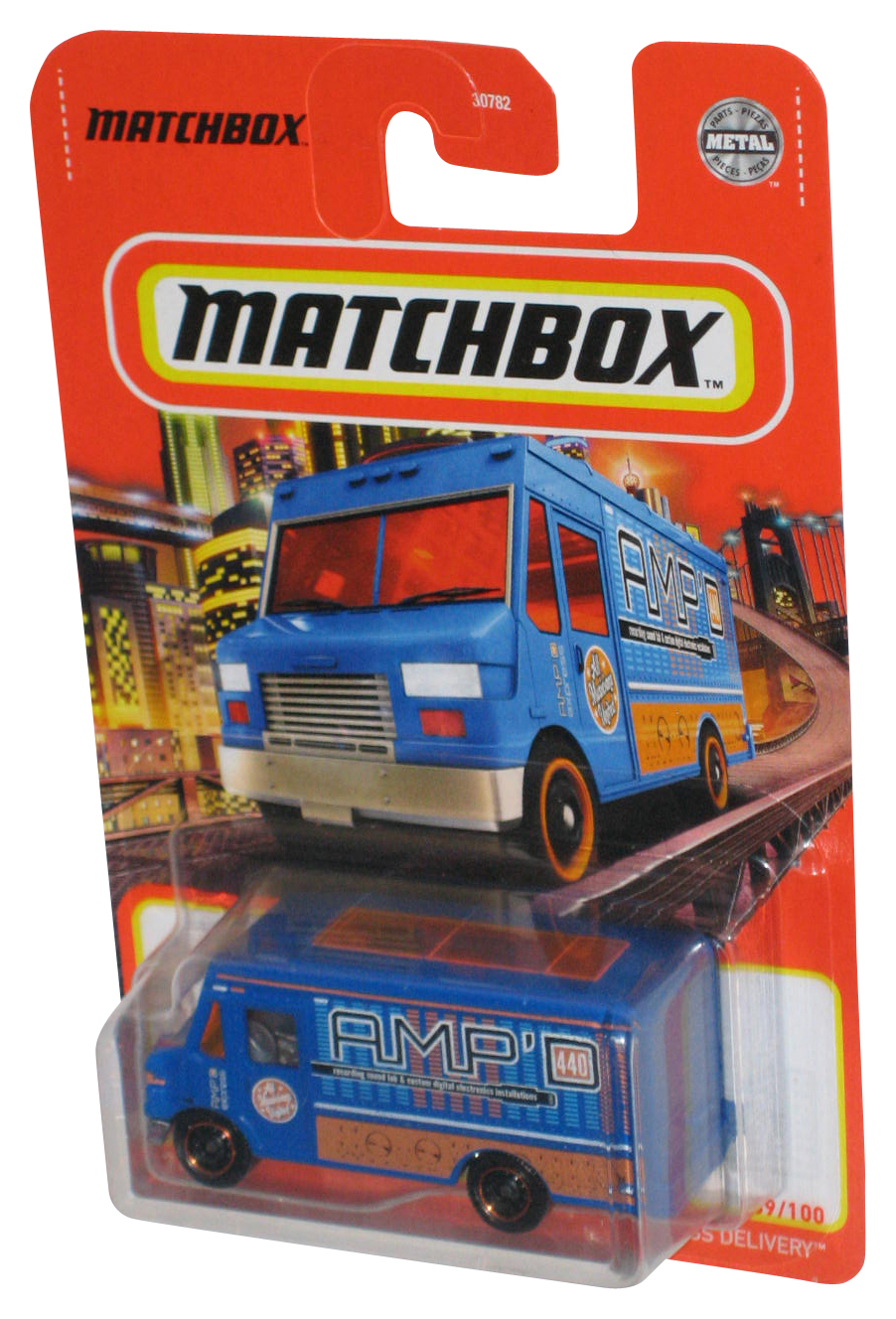 Matchbox Express Delivery (2020) Blue DieCast Metal Toy Truck 89/100