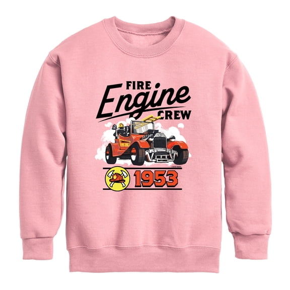 Matchbox - Fire Engine Crew - Youth Boys Crew Fleece Sweatshirt
