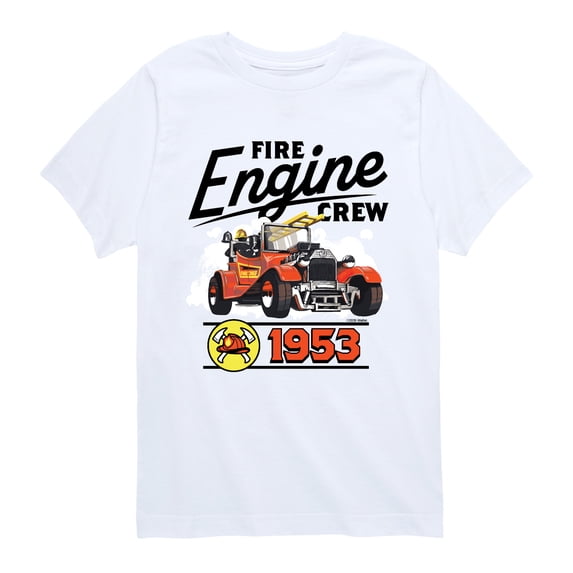 Matchbox - Fire Engine Crew - Youth Boys Short Sleeve Graphic T-Shirt