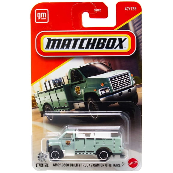 Matchbox GMC 3500 Utility Truck Diecast Car