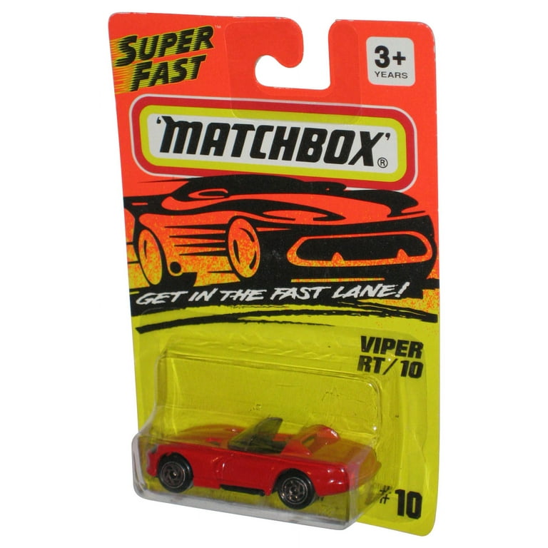 Matchbox Get In The Super Fast Lane 1994 Red Dodge Viper RT 10